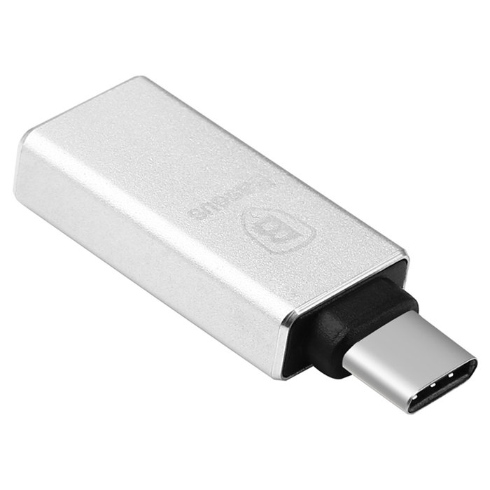 Переходник Baseus Sharp Series USB - Type-C Серебро - Изображение 40396