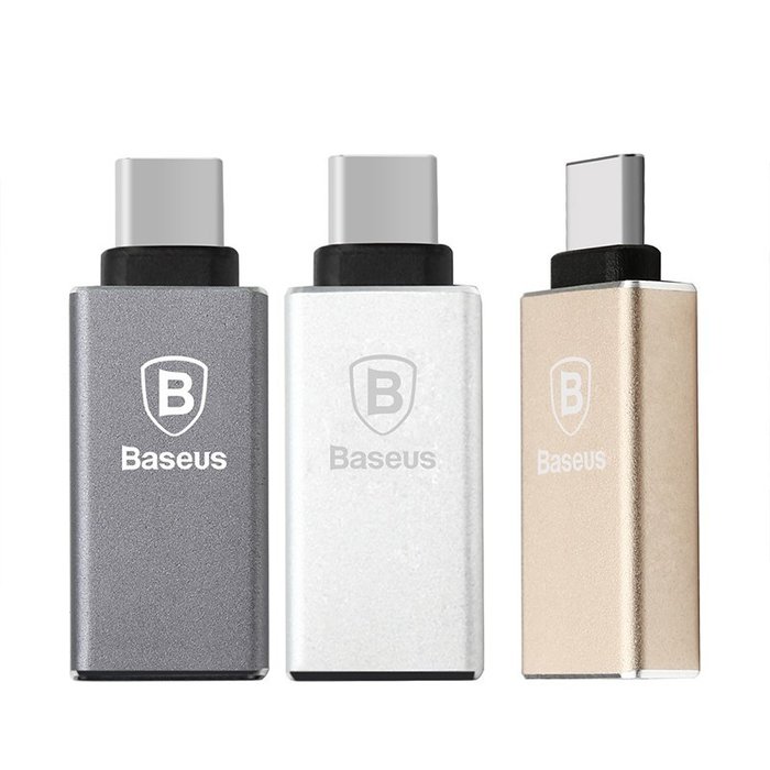 Переходник Baseus Sharp Series USB - Type-C Серебро - Изображение 40406