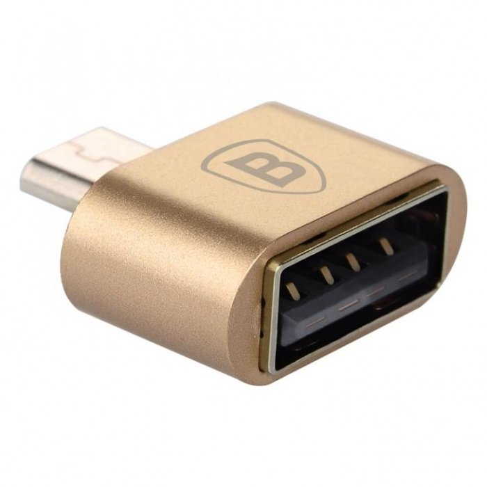 Переходник Baseus OTG Adapter USB - Micro-USB Золотой - Изображение 40652