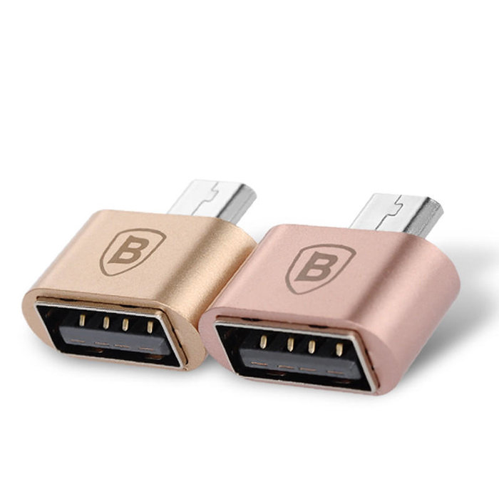 Переходник Baseus OTG Adapter USB - Micro-USB Золотой - Изображение 40660