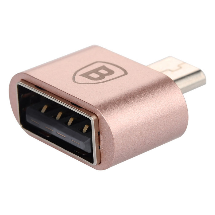 Переходник Baseus OTG Adapter USB - Micro-USB Розовый - Изображение 40674