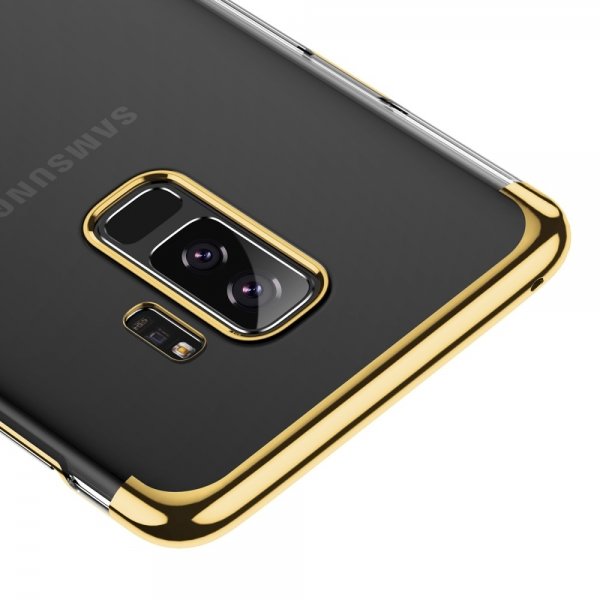 Чехол накладка Baseus Glitter для Samsung Galaxy S9 Plus Золото - Изображение 40726