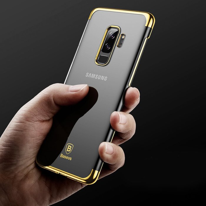 Чехол накладка Baseus Glitter для Samsung Galaxy S9 Plus Золото - Изображение 40742