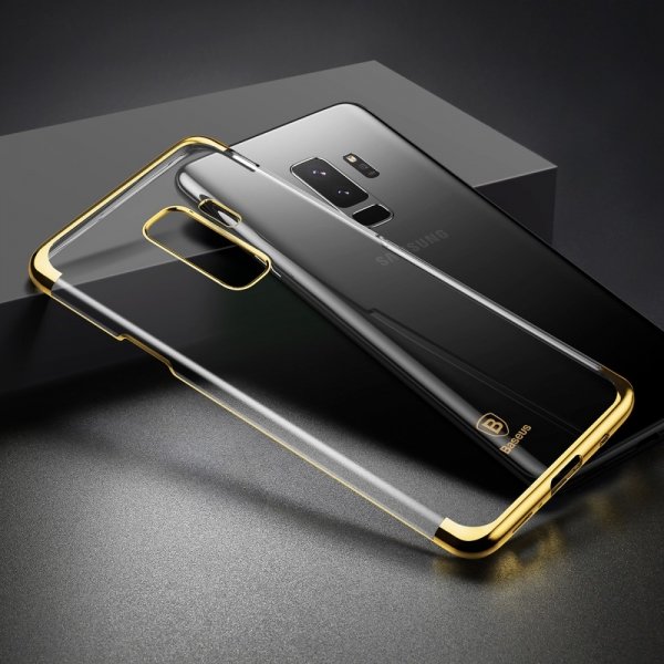 Чехол накладка Baseus Glitter для Samsung Galaxy S9 Plus Золото - Изображение 40744