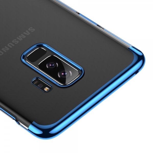 Чехол накладка Baseus Glitter для Samsung Galaxy S9 Plus Синий - Изображение 40784