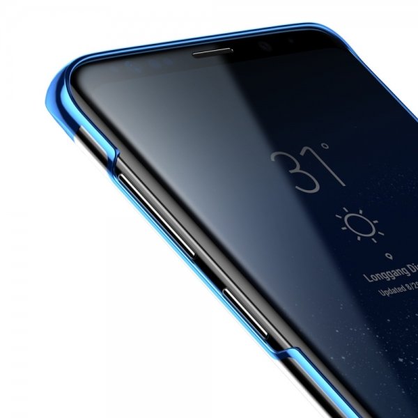 Чехол накладка Baseus Glitter для Samsung Galaxy S9 Plus Синий - Изображение 40786