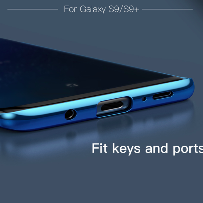 Чехол накладка Baseus Glitter для Samsung Galaxy S9 Plus Синий - Изображение 40798