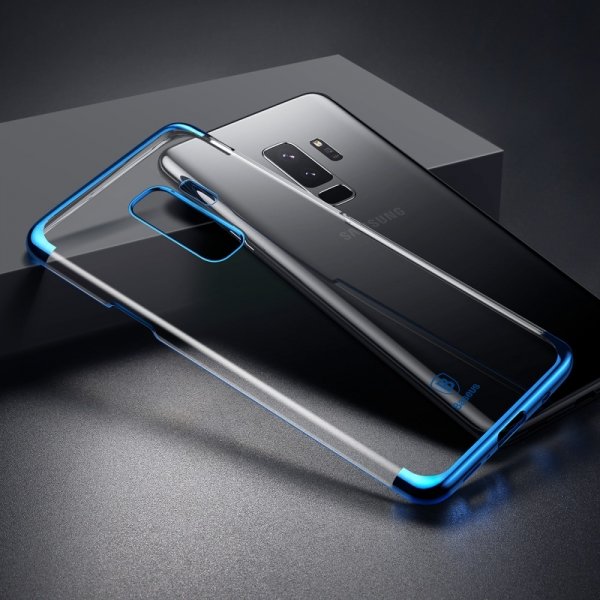 Чехол накладка Baseus Glitter для Samsung Galaxy S9 Plus Синий - Изображение 40804
