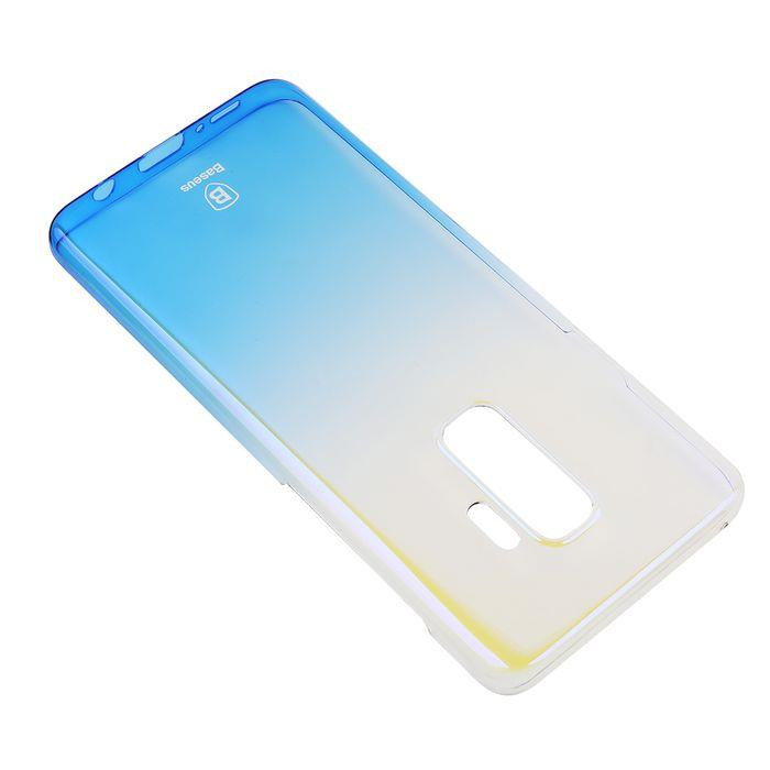 Чехол накладка Baseus Glaze для Samsung Galaxy S9 Plus Голубой - Изображение 40922