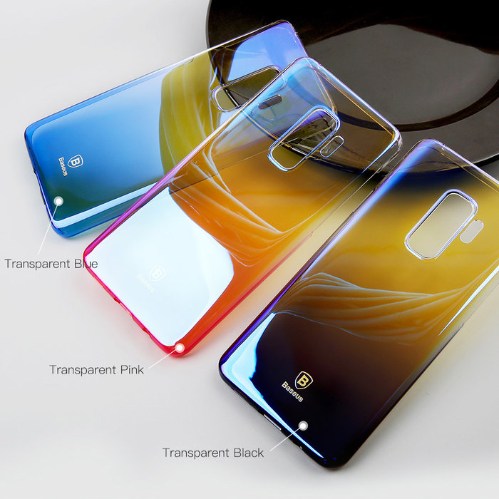 Чехол накладка Baseus Glaze для Samsung Galaxy S9 Plus Голубой - Изображение 40924