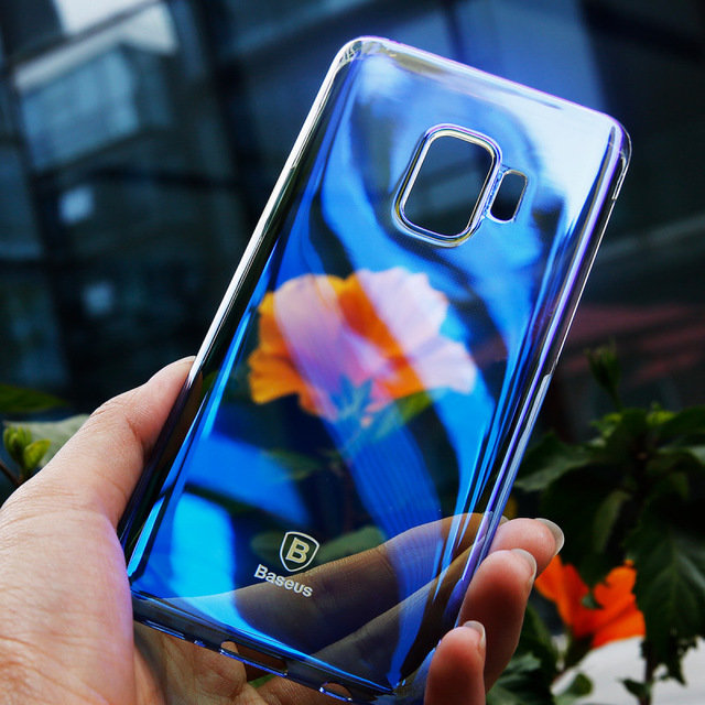 Чехол накладка Baseus Glaze для Samsung Galaxy S9 Plus Голубой - Изображение 40926