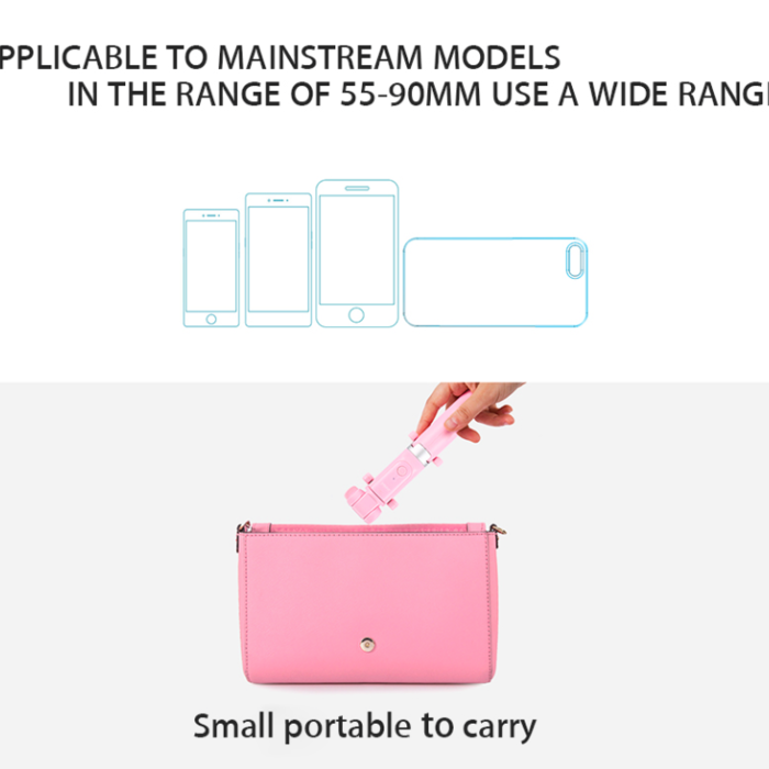Монопод для селфи + штатив Remax P9 для смартфона Розовый - Изображение 41088