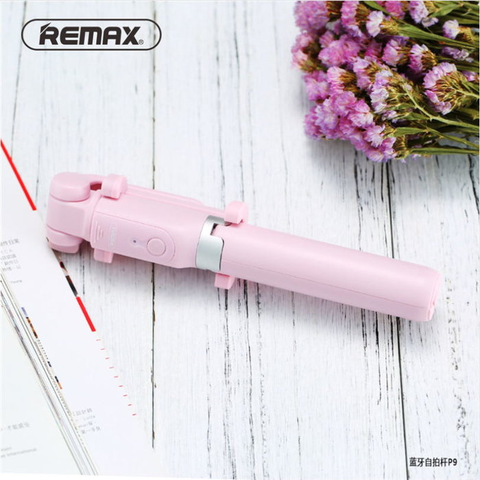 Монопод для селфи + штатив Remax P9 для смартфона Розовый - Изображение 41098