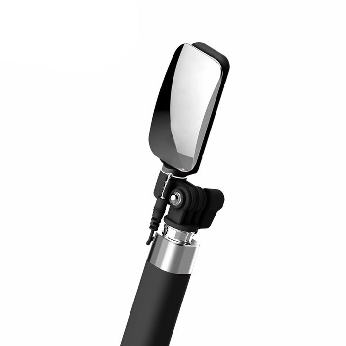 Монопод для селфи Rock Selfie Stick With Wire Control and Mirror для смартфона Черный - Изображение 41132
