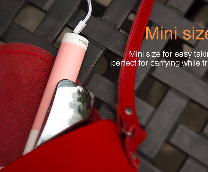 Монопод для селфи Rock Selfie Stick Lightning With Wire Control and Mirror для смартфона Розовый - Изображение 41314