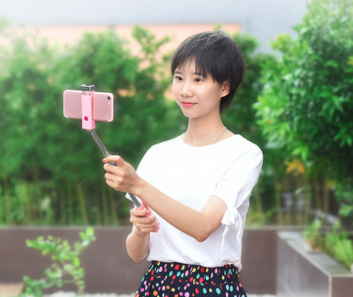 Монопод для селфи Hoco Selfie Stick K4 для смартфонов Розовый - Изображение 41550