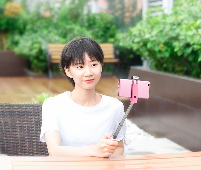 Монопод для селфи Hoco Selfie Stick K4 для смартфонов Розовый - Изображение 41554