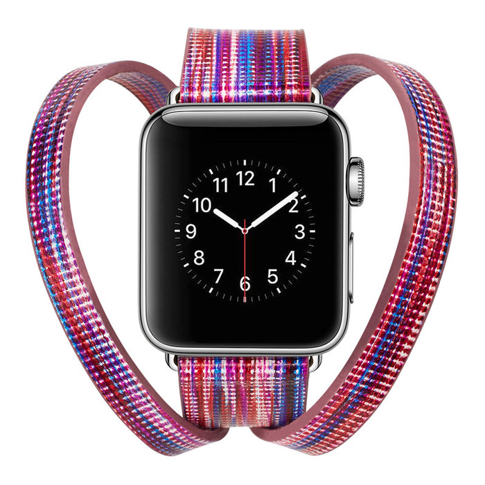 Кожаный ремешок Genuine Leather Band для Apple Watch 1 / 2 / 3 (42мм) Розовый - Изображение 41600