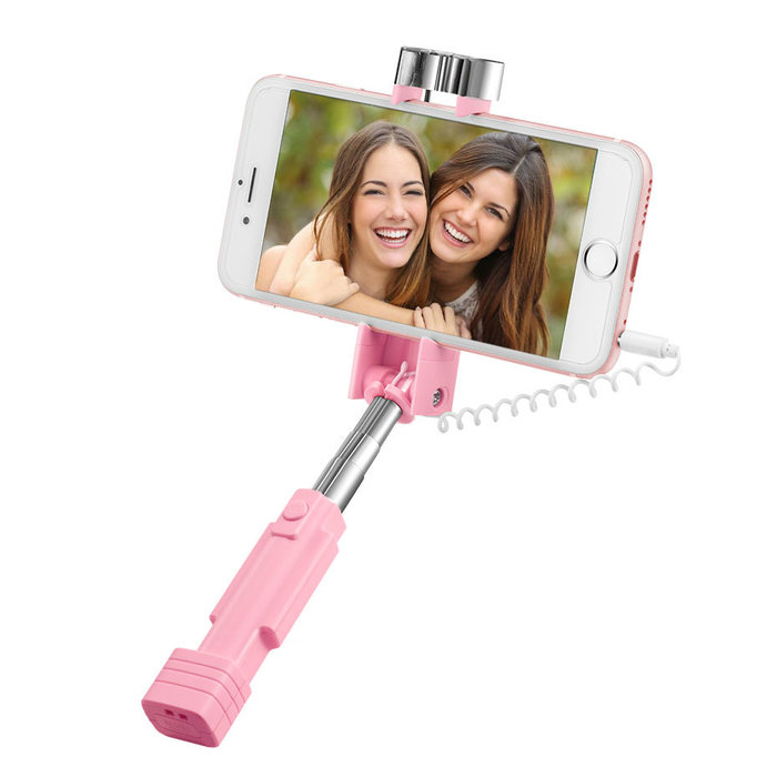 Монопод для селфи Hoco Selfie Stick K3 для смартфонов Розовый - Изображение 41676