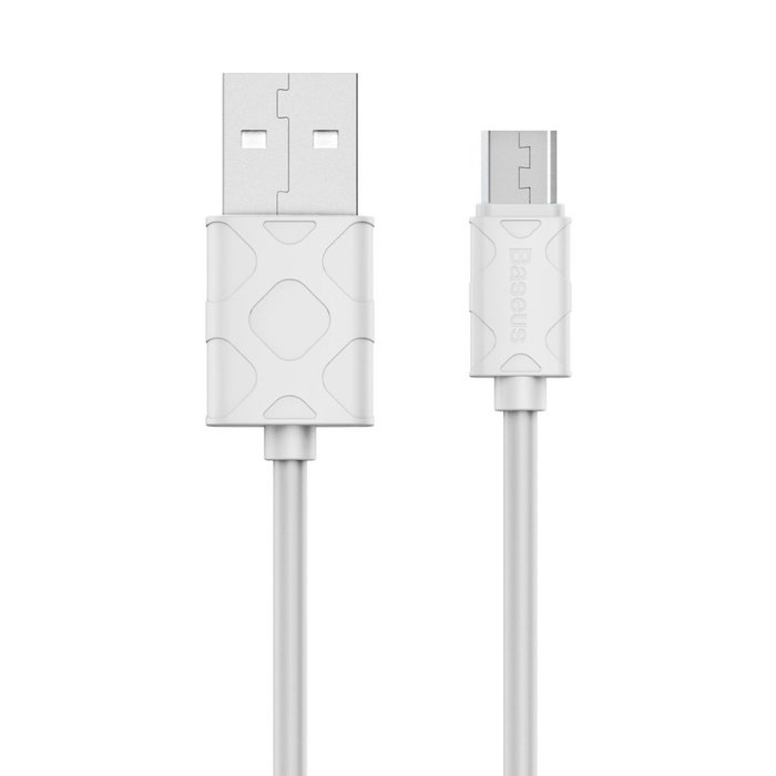 Переходник Baseus Yaven USB - Micro-USB 100см Белый - Изображение 41816