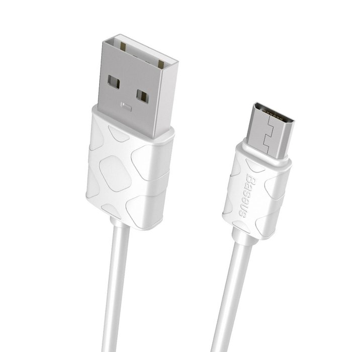 Переходник Baseus Yaven USB - Micro-USB 100см Белый - Изображение 41820