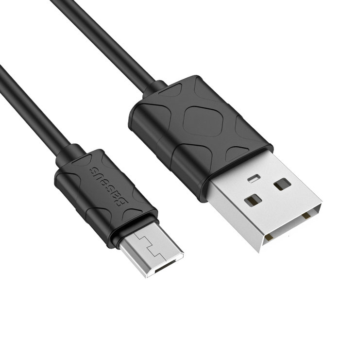 Переходник Baseus Yaven USB - Micro-USB 100см Черный - Изображение 41838