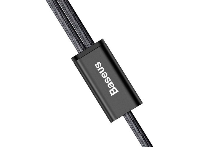 Переходник Baseus Rapid Series 2 в 1 USB - Micro-USB + Type-C 120см Черный - Изображение 41932