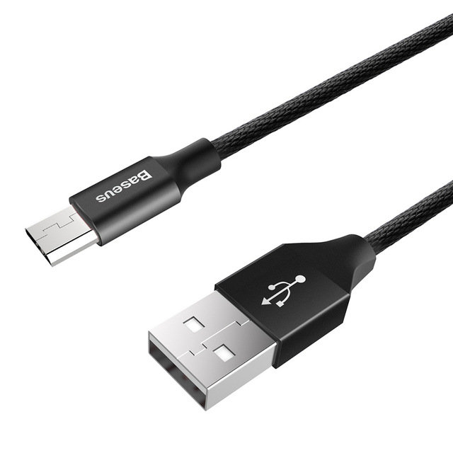 Переходник Baseus Yiven USB - micro-USB 1м Черный - Изображение 42006