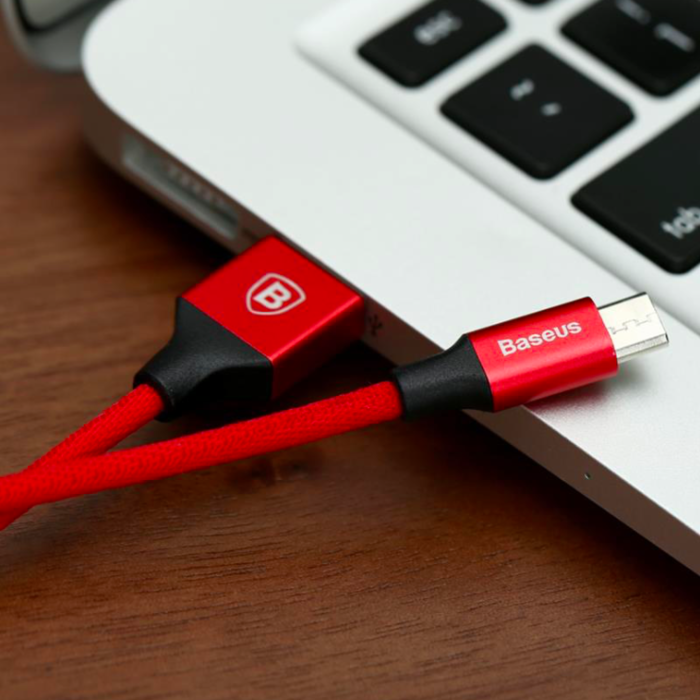Переходник Baseus Yiven USB - micro-USB 1м Красный - Изображение 42050