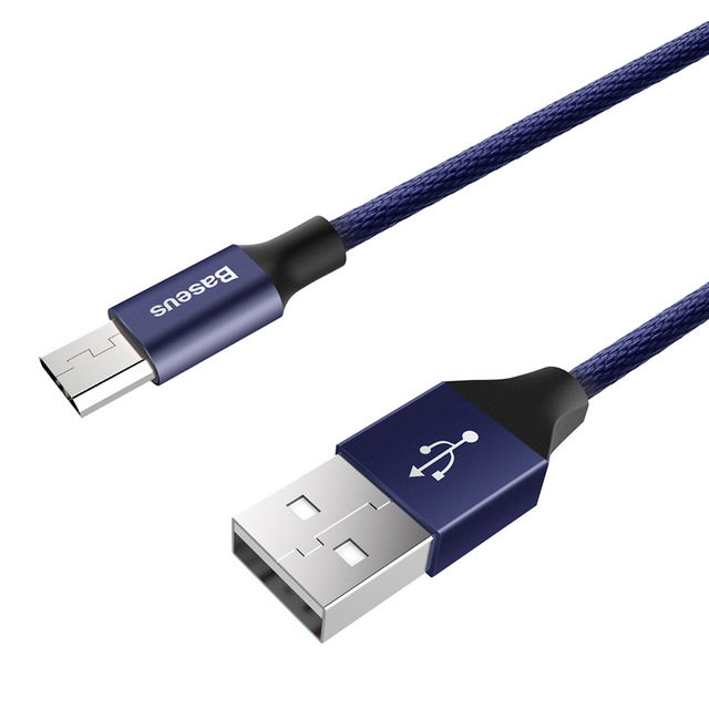 Переходник Baseus Yiven USB - micro-USB 1м Синий - Изображение 42060