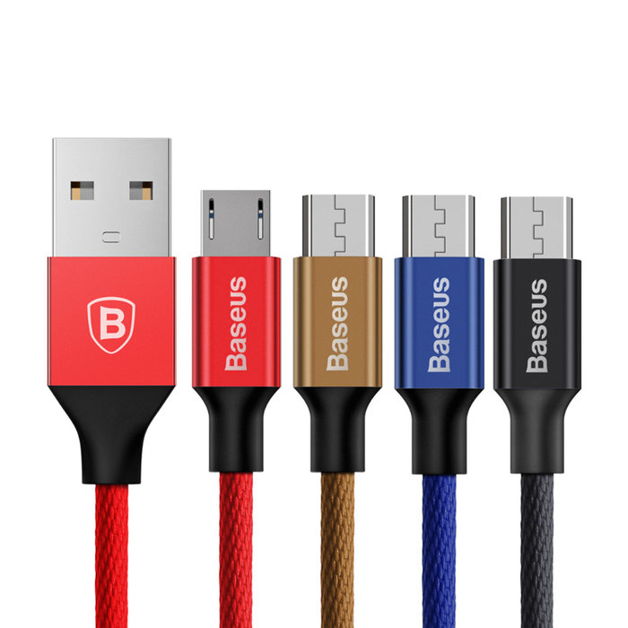 Переходник Baseus Yiven USB - micro-USB 1м Синий - Изображение 42062