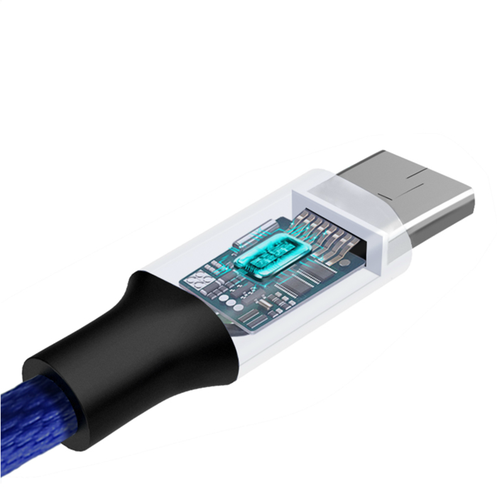 Переходник Baseus Yiven USB - micro-USB 1м Синий - Изображение 42064