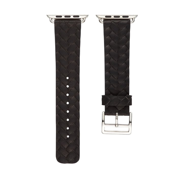 Кожаный ремешок Genuine Leather для Apple Watch 1 / 2 / 3 (42мм) Черный - Изображение 42154