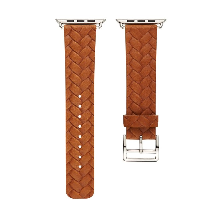 Кожаный ремешок Genuine Leather для Apple Watch 1 / 2 / 3 (42мм) Светло-коричневый - Изображение 42164