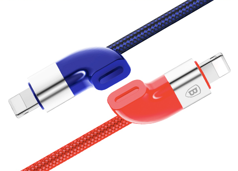 Переходник Baseus Couple Magnetic Lightning - USB 1m Красно-синий - Изображение 42184