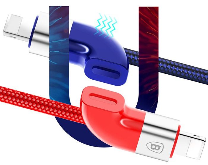Переходник Baseus Couple Magnetic Lightning - USB 1m Красно-синий - Изображение 42186