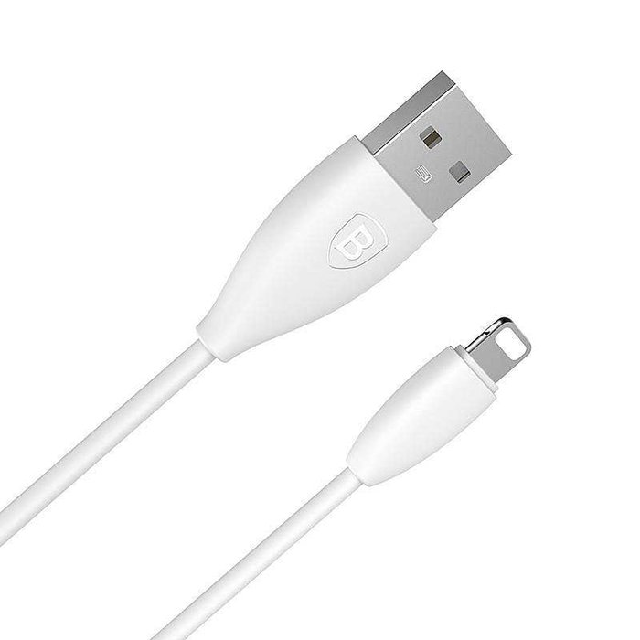 Переходник Baseus Small Pretty Waist Lightning - USB 1м Белый - Изображение 42260