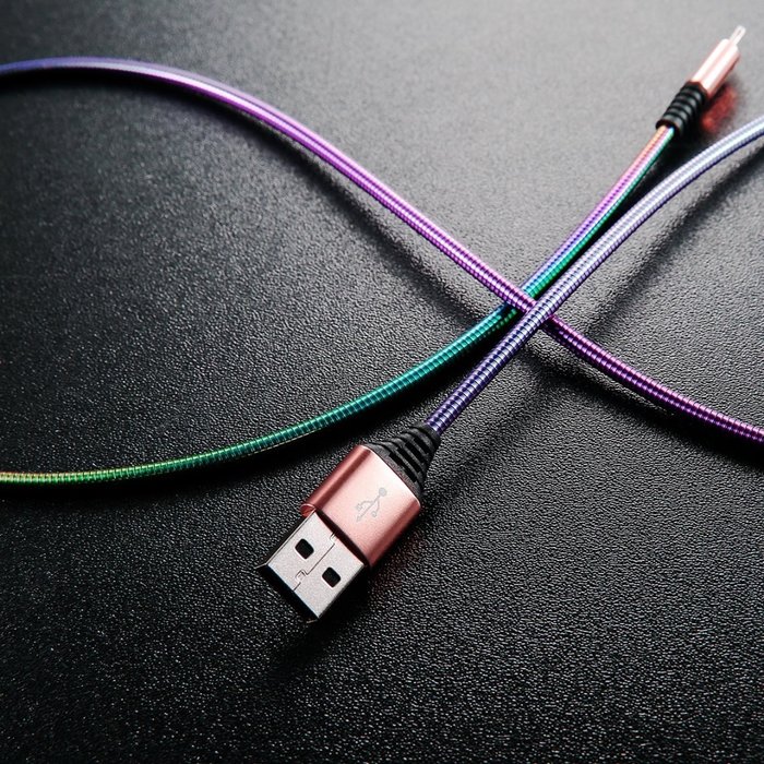 Переходник Baseus Discolor Lightning - USB 1м Розовый - Изображение 42310