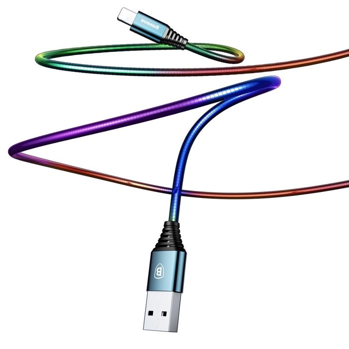 Переходник Baseus Discolor Lightning - USB 1м Графит - Изображение 42316