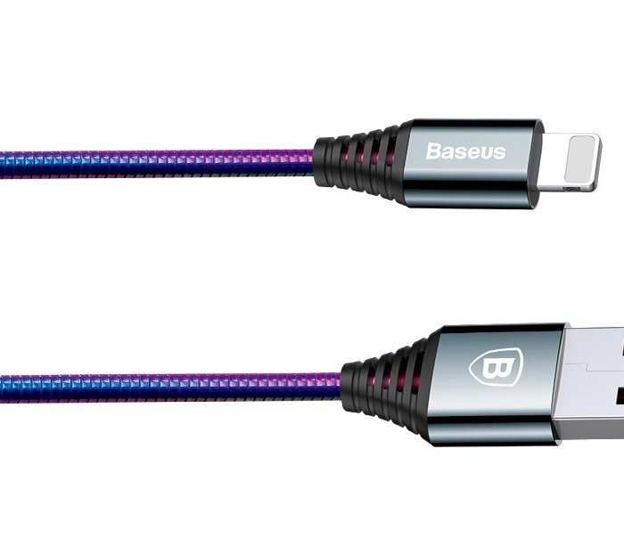 Переходник Baseus Discolor Lightning - USB 1м Графит - Изображение 42322