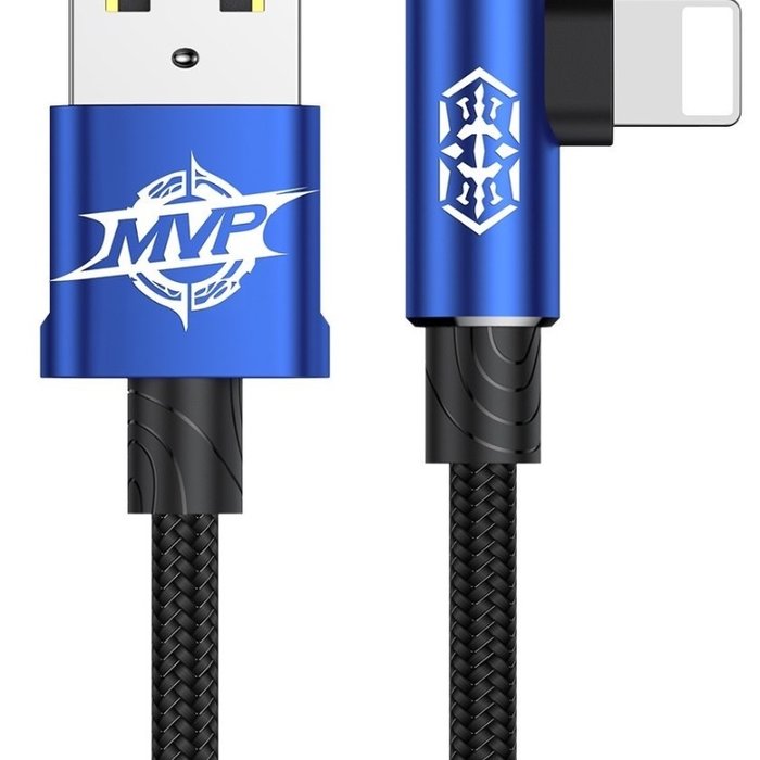 Переходник Baseus MVP Elbow Lightning - USB 1м Синий - Изображение 42504