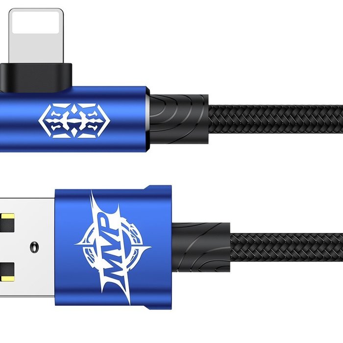 Переходник Baseus MVP Elbow Lightning - USB 1м Синий - Изображение 42512