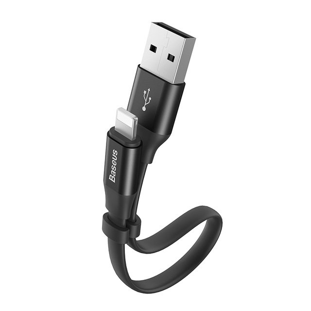 Переходник Baseus Nimble Lightning - USB 23 см Черный - Изображение 42558