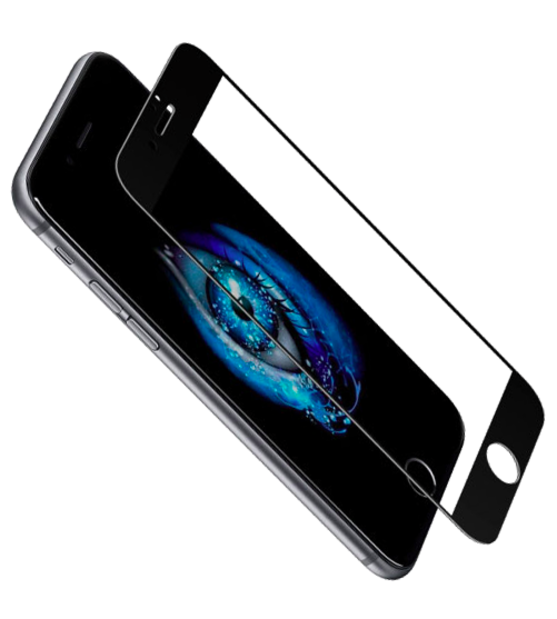 Стекло защитное с силиконовыми краями Baseus Pet для iPhone 6 / 6S Черное - Изображение 8997