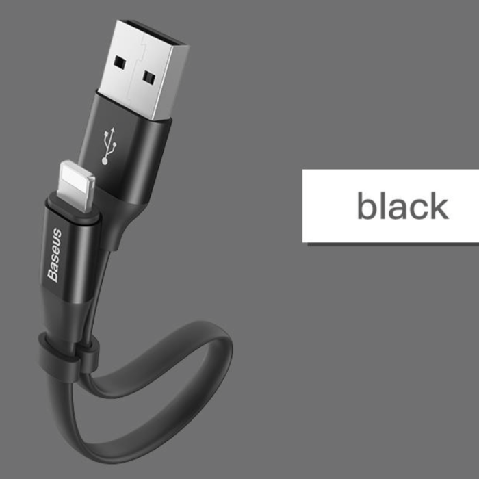 Переходник Baseus Nimble Lightning - USB 23 см Черный - Изображение 42566