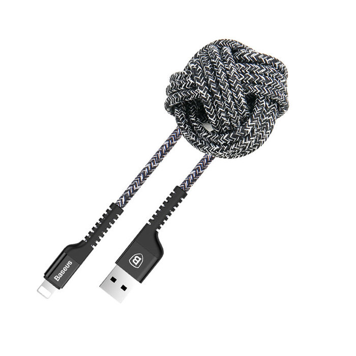 Переходник Baseus Confidant Anti-break Lightning - USB 1.5м Черный - Изображение 42610