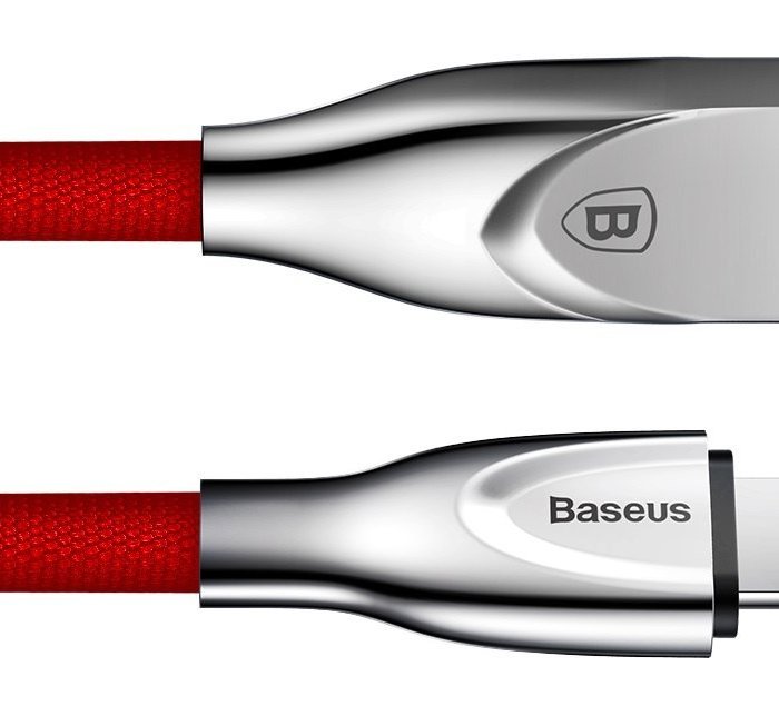 Переходник Baseus Zinc Alloy Lightning - USB 1м Красный - Изображение 42658