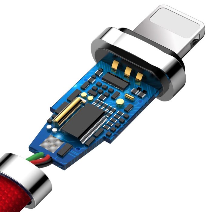 Переходник Baseus Zinc Alloy Lightning - USB 1м Красный - Изображение 42664