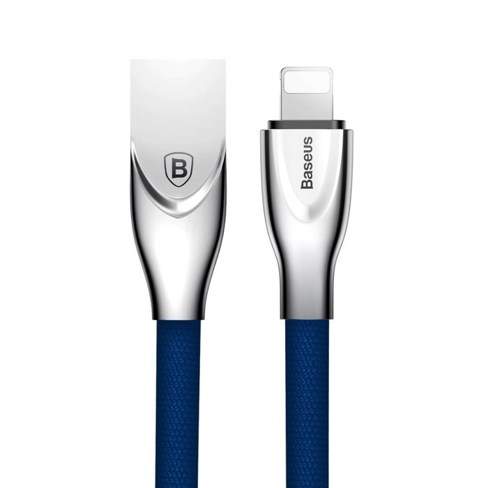 Переходник Baseus Zinc Alloy Lightning - USB 1м Синий - Изображение 42680