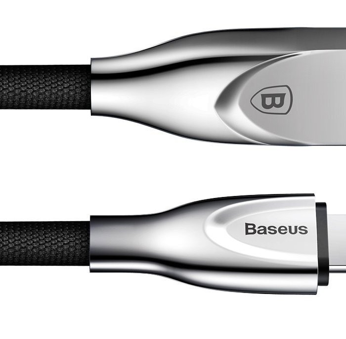 Переходник Baseus Zinc Alloy Lightning - USB 1м Черный - Изображение 42716